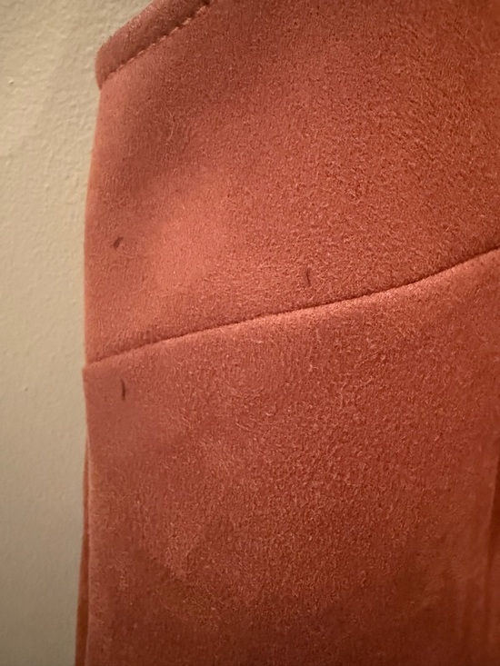 LOFT Suede V-Neck Shift Dress in brown size 6 - Picture 3 of 3